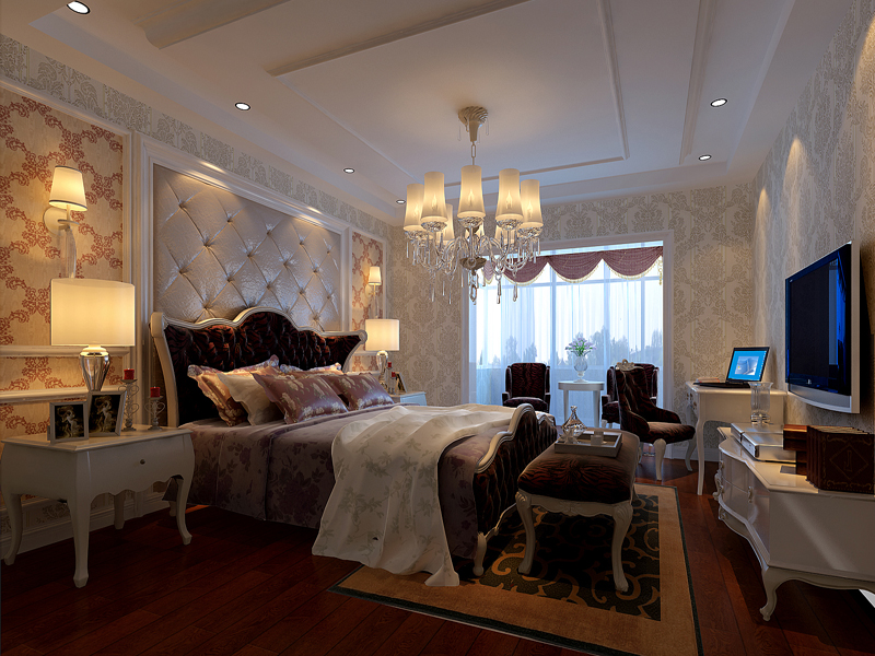 欧式风格卧室装修效果图案例